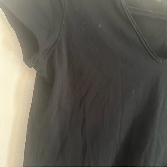 All Saints Small Black Emelyn Tonic Short Sleeve Tee Staple - Picture 9 of 12
